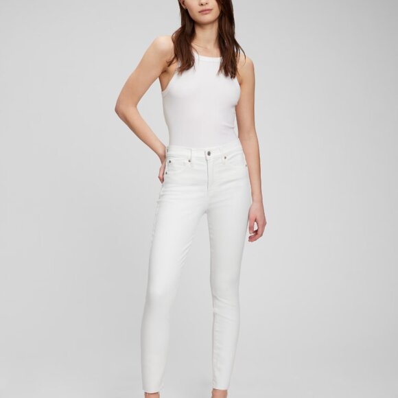 NWT GAP True Skinny Sky High Stretch Jeans, sz 28, 6L, 6 Long - Picture 1 of 8